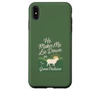 Custodia per iPhone XS Max Mi fa sdraiare nei pascoli verdi