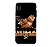 Custodia per iPhone XS Max Mi piacciono davvero i polli Ok Farm Easter Egger Pollo