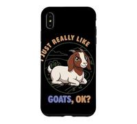 Custodia per iPhone XS Max Mi piacciono davvero le capre Ok Farm Animal Cute Boer Goat