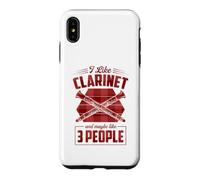 Custodia per iPhone XS Max Mi piace il clarinetto e forse mi piace 3 persone