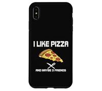 Custodia per iPhone XS Max Mi piace la pizza e forse 3 Amici per gli amanti del fast food