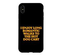 Custodia per iPhone XS Max Mi piace lunghe passeggiate romantiche al carrello degli hot dog cibo divertente