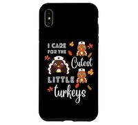 Custodia per iPhone XS Max Mi prendo cura dei tacchini più carini, Funny Nurse Turkey