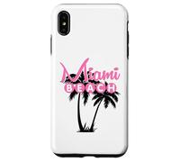 Custodia per iPhone XS Max MIAMI BEACH FLORIDA Palma Retro Tropicale