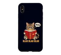 Custodia per iPhone XS Max Miao Blah Blah Blah Lettore introverso & Umorismo amante dei libri