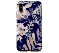 Custodia per iPhone XS Max Midnight Indigo Eucalipto & Mirtillo Botanico