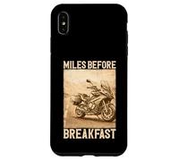 Custodia per iPhone XS Max Miles Before Breakfast Moto Adventure Design