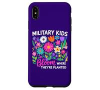 Custodia per iPhone XS Max Militare Kid Tarassaco Bloom Dove Sono Piantati Viola Up