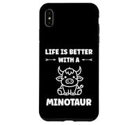 Custodia per iPhone XS Max Minimalist Monster Minotaur Greek mythology i'm a Minotaur