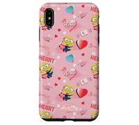 Custodia per iPhone XS Max Minions Big Heart All Over Print