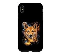 Custodia per iPhone XS Max Mistico Dingo Luna Piena Arte Selvaggia