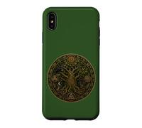 Custodia per iPhone XS Max Mitologia del bosco della foresta celtica dei druidi della quercia sacra