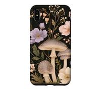 Custodia per iPhone XS Max Modello di fiori scuri e funghi velenosi