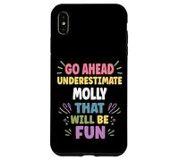 Custodia per iPhone XS Max MOLLY Personalized Women's Gift Custom MOLLY