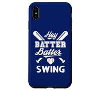 Custodia per iPhone XS Max Mom Baseball Batter Batter Swing Hey Game Day Baseball Lover