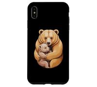 Custodia per iPhone XS Max Mom Bear Cub Funny Pregnant Loading Baby Mother