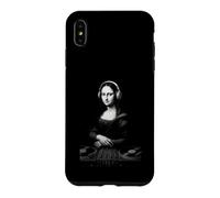 Custodia per iPhone XS Max Mona Lisa DJ Cuffie Giradischi Mixer Musica Parodia Arte