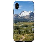 Custodia per iPhone XS Max Montagne Rocciose Scenic Valley Fiume Paesaggio Grafico
