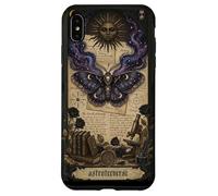 Custodia per iPhone XS Max Moth Sun Dark Gothic Crescent Moon Skull