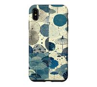 Custodia per iPhone XS Max Motivo a cresta fine Rain Edo