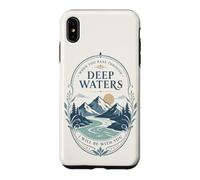 Custodia per iPhone XS Max Mountain River Faith Verse Deep Waters Comfort Citazione