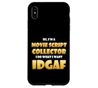 Custodia per iPhone XS Max Movie Script Collector Film Memorabilia Collection TV Script