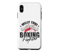 Custodia per iPhone XS Max Muay Thai Boxing Fighter Guerriero del Ring