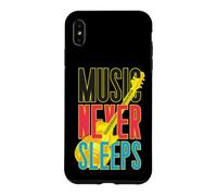 Custodia per iPhone XS Max Music Never Sleeps - Basso retrò anni '80