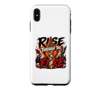 Custodia per iPhone XS Max Musica Heavymetal Rise Through The Fire e Angel Skull