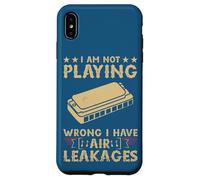 Custodia per iPhone XS Max Musica I am not playing wrong I Have Air Leakages Harmonica