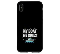 Custodia per iPhone XS Max My Boat My Rules Umorismo Divertente Capitano