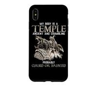 Custodia per iPhone XS Max My Body Is A Temple Ancient Crumbling Probably Cursed