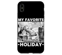 Custodia per iPhone XS Max My Favorite Holiday Groundhog Funny Groundhog Day