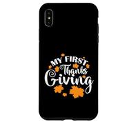 Custodia per iPhone XS Max My First Thank Giving USA America Holiday