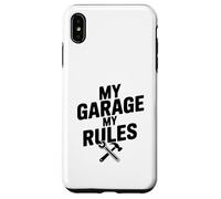 Custodia per iPhone XS Max My Garage My Rules Divertente Appassionato di Auto Umorismo