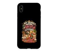 Custodia per iPhone XS Max My Home is my Yarn Studio fibra artista lavoro a maglia