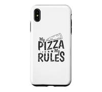 Custodia per iPhone XS Max My Pizza My Rules Italiano e Formaggio