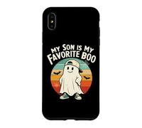 Custodia per iPhone XS Max My Son Is My Favorite Boo Halloween Mom Dad
