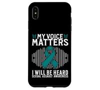 Custodia per iPhone XS Max My Voice Matters Support Sexual Assault Awareness Gifts