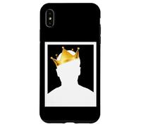 Custodia per iPhone XS Max Mysterious Royal King with Golden Crown Illustration Graphic