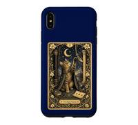 Custodia per iPhone XS Max Mystic Cat Tarocchi Card Art - Alta Sacerdotessa Felino
