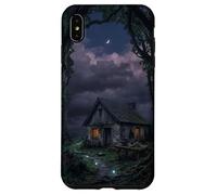 Custodia per iPhone XS Max Mystical Forest Cottage Dark Academia Cabina incantata