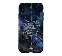 Custodia per iPhone XS Max Mystical Sun Moon Nebula Art Cosmic Harmony Design