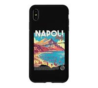 Custodia per iPhone XS Max Napoli Napoli Italia Retro Viaggi Arte Mediterraneo Spiaggia