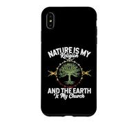Custodia per iPhone XS Max Nature Is My Religion Earth Is My Church Native American Day