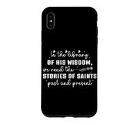 Custodia per iPhone XS Max Nella Biblioteca della Sua Saggezza: Storie di Santi