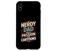 Custodia per iPhone XS Max Nerd Papà Con Una Passione Per Cartoni Animati Anime Fan