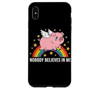 Custodia per iPhone XS Max Nessuno crede in me Stelle di maiale alato