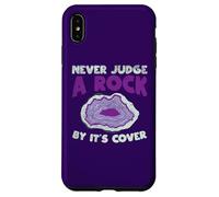 Custodia per iPhone XS Max Never Judge A Rock dalla copertina Funny Rockhounding