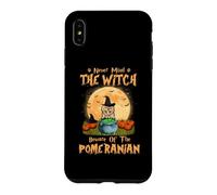 Custodia per iPhone XS Max Never Mind The Witch Attenti al cane di Pomerania Halloween